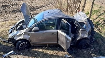 Poważny wypadek na trasie Krzepielów-Przydroże