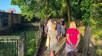 Zajrzeli do Lapidarium Rzeźby Nagrobnej.