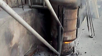 Piec służył tam tylko do spalania odpadów.