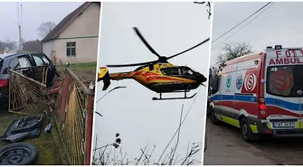 Wypadek w Dronikach.