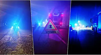 Wypadek na drodze Sława-Przybyszów.