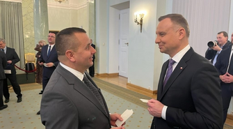 Starosta Wschowski Andrzej Bielawski uczestniczył w spotkaniu wigilijnym