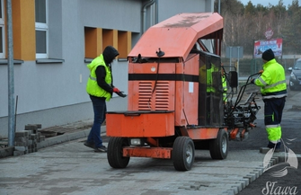 Zaawansowane prace przy OPS w Sławie ZDJĘCIA