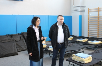 Baza noclegowa dla uchodźców z Ukrainy w I LO ZDJĘCIA