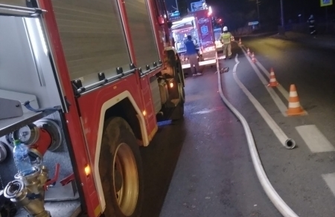 Budynek na ul. Moniuszki we Wschowie w płomieniach ZDJĘCIA