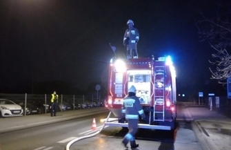 Budynek na ul. Moniuszki we Wschowie w płomieniach ZDJĘCIA