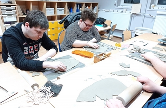 Zajęcia plastyczne w SOSW.