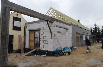 Trwa budowa świetlicy w Dryżynie ZDJĘCIA