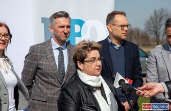 Konferencja prasowa dotycząca rozbudowy drogi w Tylewicach VIDEO