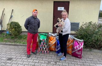 Darowizna w postaci karmy od naszej czempionki Papaya