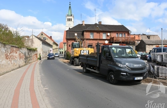 Przebudowa chodnika w Sławie