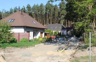 Postępują roboty budowlane na Osiedlu Leśnym w Górczynie ZDJĘCIA