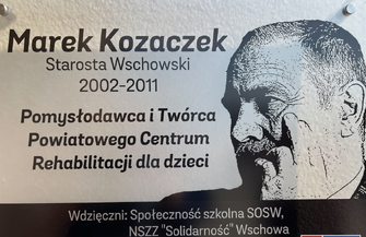 Tablica pamięci Marka Kozaczka odsłonięta VIDEO