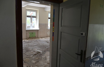 Trwa remont w SP Sława
