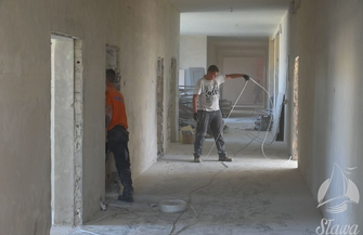 Trwa remont w SP Sława