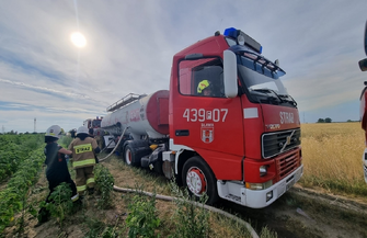 Potężny pożar w okolicy Sławy