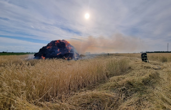 Potężny pożar w okolicy Sławy