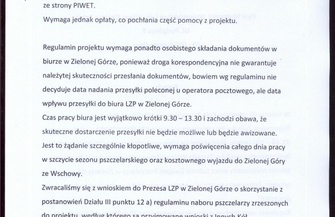 Kłopot z pomocą dla pszczelarzy we Wschowie