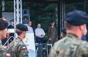 Piknik wojskowy w Sławie.