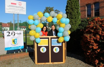 Zawody sportowe w I LO we Wschowie.