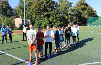 Zawody sportowe w I LO we Wschowie.