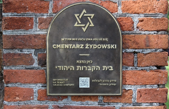 Cmentarz żydowski w Szlichtyngowie oznakowany ZDJĘCIA