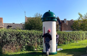 W Wyszanowie stanął słup ogłoszeniowy