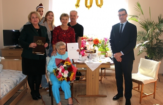 Jubileusz 100-lecia urodzin mieszkanki Gminy Szlichtyngowa
