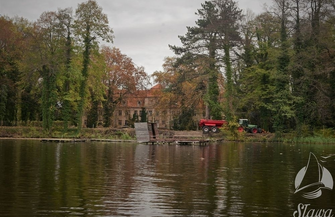 Prace w sławskim parku