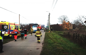 Wypadek w Dronikach.