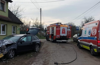 Wypadek w Dronikach.