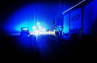 Wypadek na drodze Sława-Przybyszów.