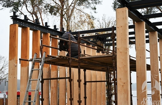 Trwa budowa nowych pawilonów gastronomicznych ZDJĘCIA