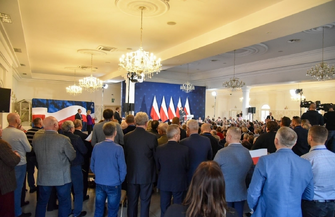 Jarosław Kaczyński w Nowej Soli.