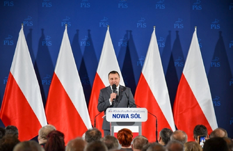 Jarosław Kaczyński w Nowej Soli.