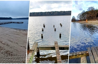 Tyle zostało ze starego pomostu w Lginiu FOTO