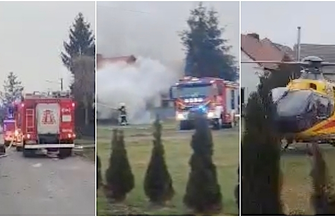 Pożar w Osowej Sieni