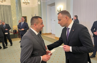 Starosta Wschowski Andrzej Bielawski uczestniczył w spotkaniu wigilijnym