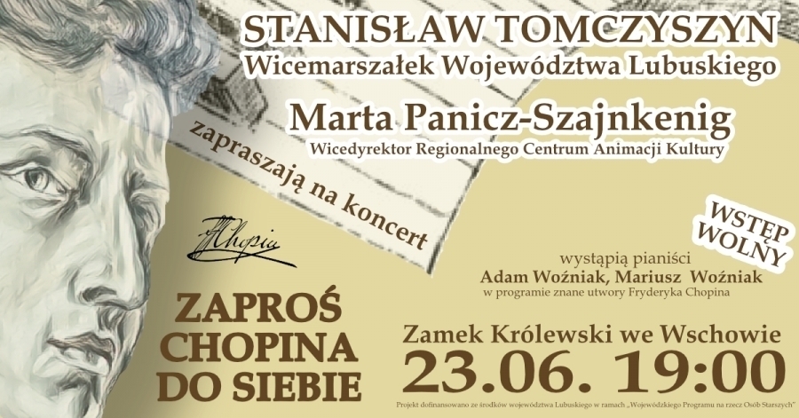 Koncert Zaproś Chopina do siebie - Muzyczne emocje na Zamku we Wschowie