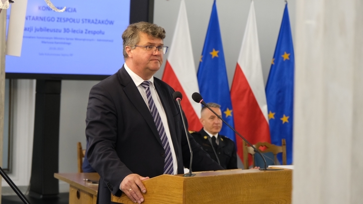 Sławscy strażacy w Sejmie RP FOTO