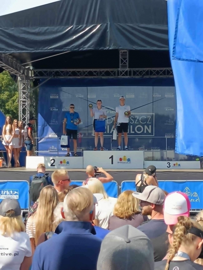Sukces Kamila Kurpisza na zawodach Enea Bydgoszcz Triathlon FOTO