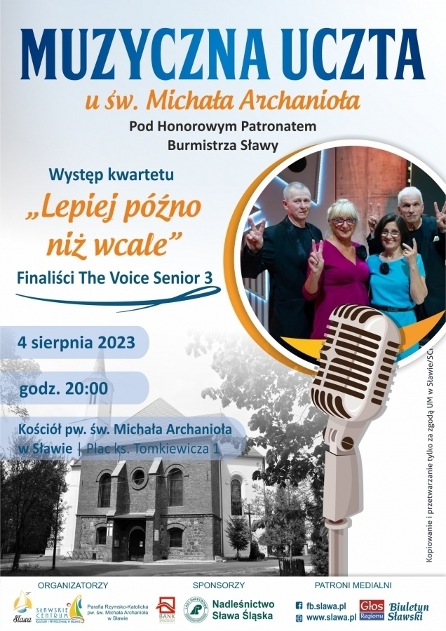 Finaliści The Voice Senior wystąpią w Sławie