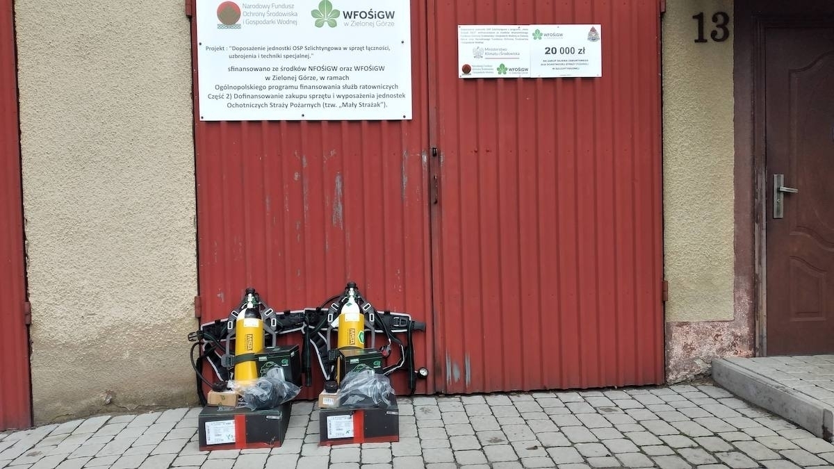 OSP w Szlichtyngowie z nowym sprzętem FOTO