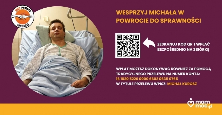 Powstała charytatywna grupa dla Michała Kurosza