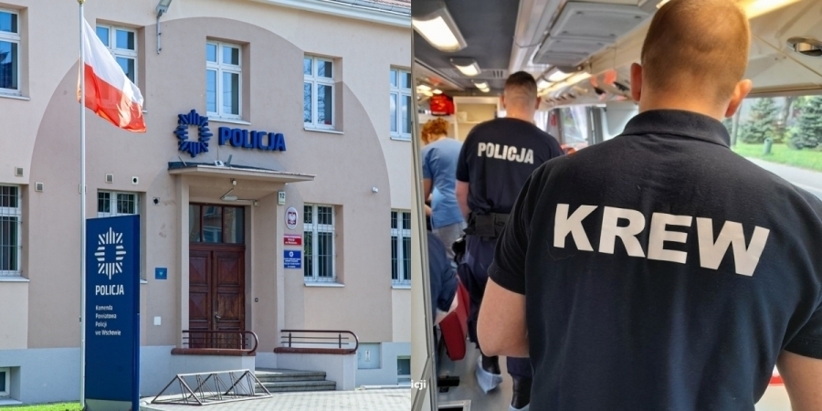 Oddaj krew i uczcij niepodległość - akcja RCKiK i Policji we Wschowie