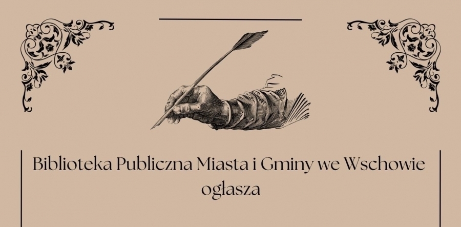 Biblioteka we Wschowie ogłasza konkurs Być poetą...