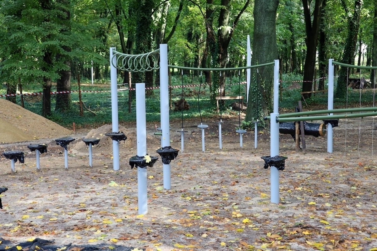 W Parku Wolsztyńskim we Wschowie powstaje rowerowy raj FOTO
