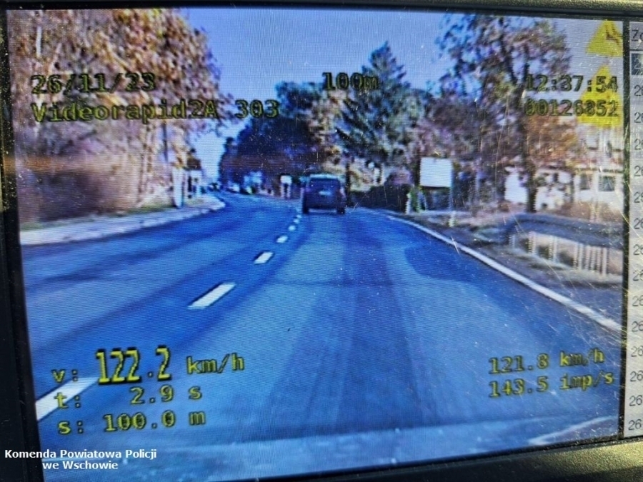 Kierowca BMW X3 pożegnał sięz prawem jazdy. Przekroczył prędkość o 72 kmh