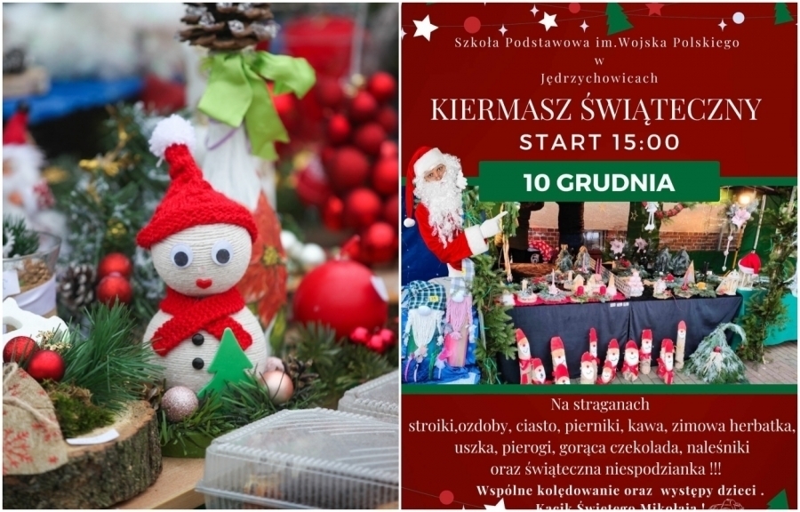 Szkoła Podstawowa w Jędrzychowicach organizujeKiermasz Świąteczny