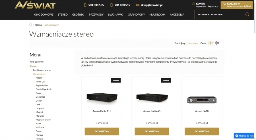 Integracja wzmacniaczy stereo z inteligentnym domem